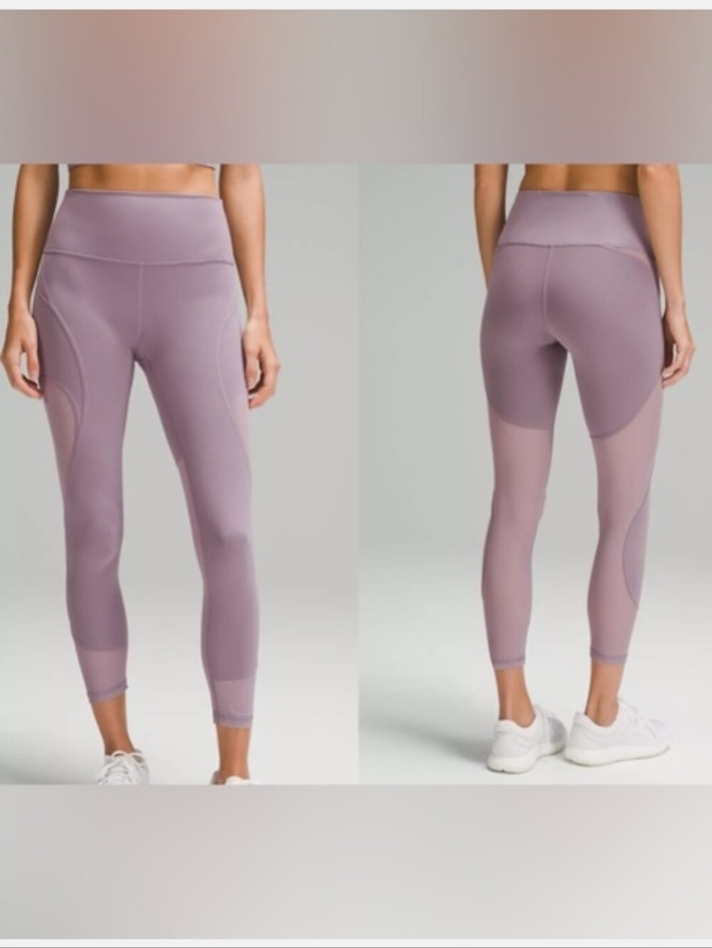 Lululemon Wunder Train Mesh Panel High-Rise Tight 25" Violet Verbena